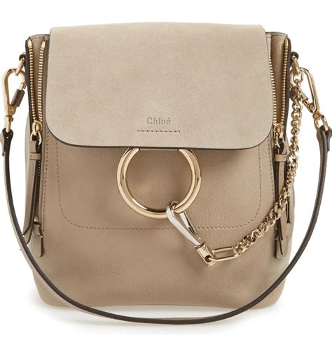 chloé small faye suede & leather backpack replica|chloe large tote bag.